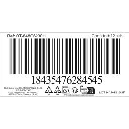 Set de 6 Tenedores de Postre Madrid 1.5 mm - Inde (12 Cajas) Set de 6 Tenedores de Postre Madrid 1.5 mm - Inde (12 Cajas)