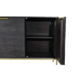 Buffet Moderno DKD Home Decor Negro Dorado 41 x 77 x 145 cm Buffet Moderno DKD Home Decor Negro Dorado 41 x 77 x 145 cm