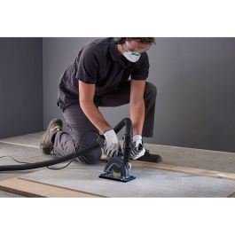 Wolfcraft Soporte guía de aspiración de polvo y guía para amoladora angular ø115-125mm, trabajo sin polvo, conexión aspiradora ø32-36mm