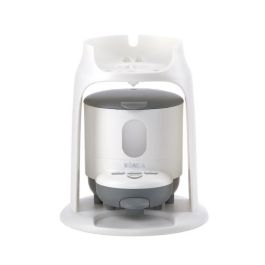 Beaba Bib'expresso Nueva Generación - Calentador de Biberones Automático Rápido y Preparador de Comida con Baño María - Blanco/Gris