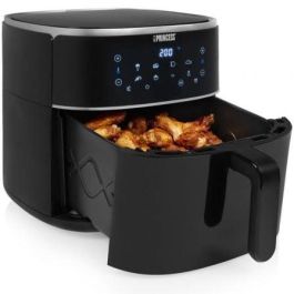 Princess 182254 Freidora de Aire Digital 8L 1800W Pantalla Táctil LED 8 Programas, Sin Aceite, Rejilla Ajustable, Negra