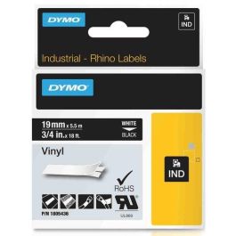 Dymo Id1-19 Rhino Cinta Adhesiva Industrial de Etiquetas, Poliéster, Blanco sobre Negro 19mm x 5.5m Precio: 21.49999995. SKU: B1EF9H9SBZ