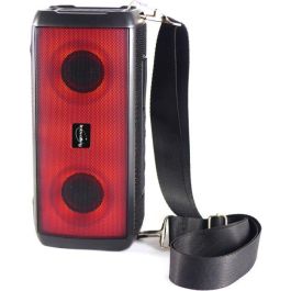 Inovalley HP345-B Altavoz Portátil Bluetooth 5.3 Luminoso con LEDs 10W TWS Radio FM Mic USB MicroSD AUX-IN