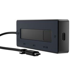 HP USB-C Multiport Hub 4K Portátil | Adaptador Versátil con Conexión USB-C para Carga, Pantalla y Multi-OS