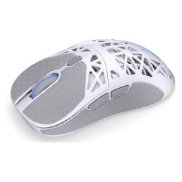 Endorfy LIV Plus Wireless Onyx White - Ratón Gaming Ambidiestro Óptico Inalámbrico Bluetooth 26000 DPI 6 Botones Programables RGB Blanco