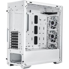 Cooler Master MB520WGNNS01 MasterBox MB520 - Caja Gaming con Frontal de Cristal ARGB Blanco y 3 Ventiladores de 120mm