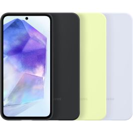 Samsung Funda de Silicona para Galaxy A55 5G - Funda Resistente a Golpes y Arañazos (Verde Lima)