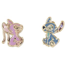 PEERS HARDY Pendientes Stitch & Angel Disney chapados en oro con piedra de colores Precio: 18.49999976. SKU: B14QQE7GT5