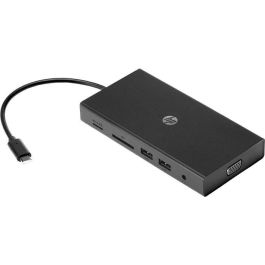HP Concentrador Multipuerto USB-C Portátil para Viajes, 6 Puertos con Transferencia de Datos, Carga, Ethernet 1 Gbps, HDMI y VGA Simultáneos HP Concentrador Multipuerto USB-C Portátil para Viajes, 6 Puertos con Transferencia de Datos, Carga, Ethernet 1 Gbps, HDMI y VGA Simultáneos