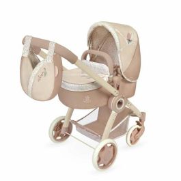 Decuevas Coche de Muñeca 3x1 Plegable Tulipe con Bolso, para Muñecas de hasta 48 cm. Medidas: 41x62x70 cm. Edad 3+