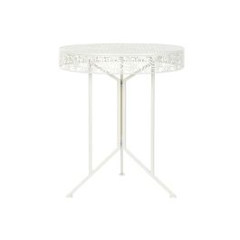 Mesa Tropical DKD Home Decor Blanco 60 x 70 x 60 cm