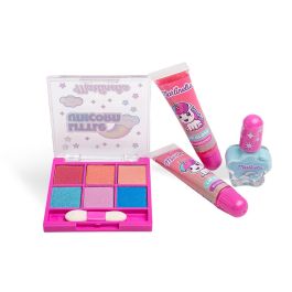 MARTINELIA 85509 Bolso Maquillaje Little Unicorn con Paleta de Sombras, Esmalte y Brillos Labiales - Set de Belleza +4 años
