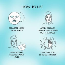Talika BIO ENZYMES anti aging mask - Mascarilla Facial Antiedad, Antiarrugas e Iluminadora con Bio-Celulosa, Colágeno y Ácido Hialurónico 20 g