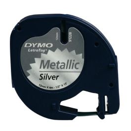 Dymo 91208 Cinta Negra - Plata Metalizada 12 mmx4M, Plástico para Rotuladora Letratag Precio: 8.49999953. SKU: BIXS0721730