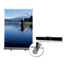 Yosan Display Enrollable Roll Up Aluminio 1 Cara Ancho 85cm Altura 200cm Soporte Publicitario