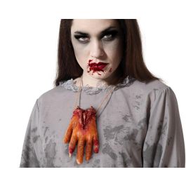 Collar con Mano Ensangrentada 50 cm - Accesorio Macabro para Disfraces de Zombi, Asesino u Horror Precio: 1.49999949. SKU: S1130913