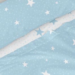 Juego de Sábanas HappyFriday Basic Kids Little star Azul Cama de 105 2 Piezas