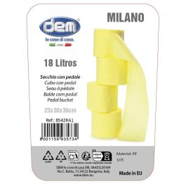 Inde Cubo con Pedal Milano 18L Blanco (5 Unidades)
