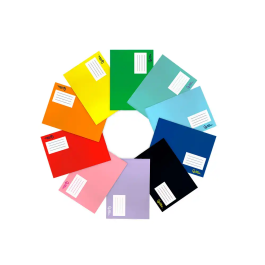 Liderpapel Libreta Smart A5 Plus 32 Hojas Cuadro 4mm Margen Colores Surtidos Tapa Blanda 75gr Apaisado