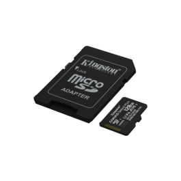 Kingston Tarjeta MicroSD Canvas Select Plus 128GB Clase 10 U1 A1 + Adaptador SDCS3/128GB