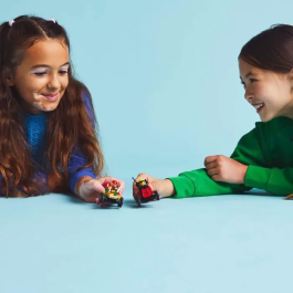 LEGO 60458 Pack de Coches de Carreras: Camión de Pizzas contra Camión de Bomberos Set de Construcción