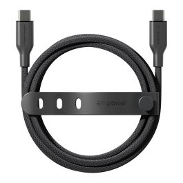 PanzerGlass Racing 60W USB-C to USB-C Cable | USB 2.0 | 1.2m | Cable Negro - Modelo empower™