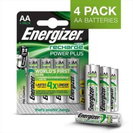Energizer ENE300626700 Power Plus Pilas AA Recargables 2000 mAh Pack 4 Unidades con 4% de Material Reciclado y Ecológicas Precio: 13.59000005. SKU: S3701659