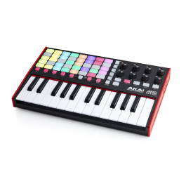 AKAI PRO Teclado Controlador Key25 Mkii para Ableton Live con 25 Miniteclas Sensibles a la Velocidad y Almohadillas RGB