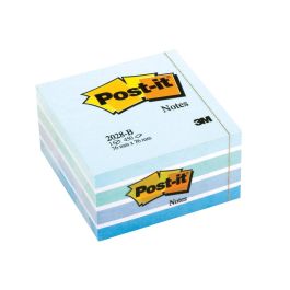 Post-It Cubo De Notas Multicolor 5x90 Hojas 76x76 Tonos Azul Pastel