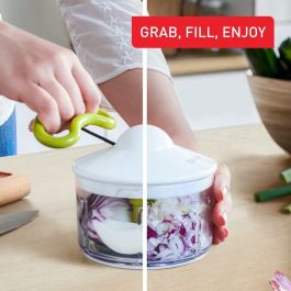 Mini Picadora Manual con Cuerda Tefal K13304DISP Blanco Acero Inoxidable Plástico 500 ml
