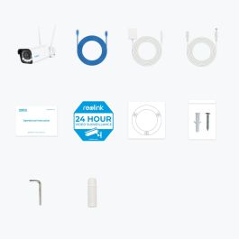 Reolink WC811WAB4K03 Cámara IP Exterior 4K Wi-Fi 6 con Zoom Óptico 5x, Visión Nocturna y Detección Persona/Vehículo