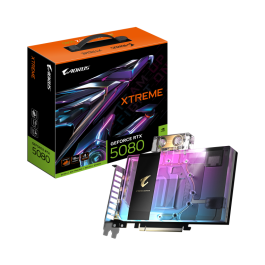 Gigabyte Tarjeta Gráfica AORUS GeForce RTX 5080 XTREME WATERFORCE WB 16GB GDDR7 256-bit PCI-E 5.0 2805MHz 3x DP 2.1a 1x HDMI 2.1b GV-N5080AORUSX WB-16GD Precio: 1798.98999995. SKU: B162EZND7X