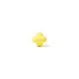 Earth Rated Juguete Fetch para Perro, Tamaño S, Amarillo. Caucho natural que flota, con rebote impredecible. Ideal para perros hasta 7kg.