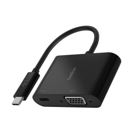 Belkin AVC001BTBK Adaptador USB-C a VGA + Carga 60W USB 3.2 Gen 1 Type-C para Windows y macOS Precio: 29.6899999. SKU: S7115017