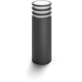 Philips Hue Lucca - Lámpara de pie de exterior Smart LED, luz blanca cálida, 806 lúmenes, color antracita