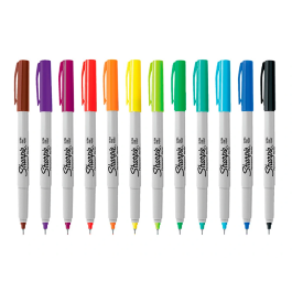 Sharpie Rotulador Permanente Punta Ultrafina, Surtidos, Blíster 12 Ud