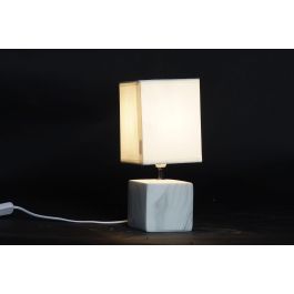 DKD Home Decor Lámpara Sobremesa Urban Dolomite Poliester Blanco Natural 12x29x12 cm E14 25W Pack 12 Unidades DKD Home Decor Lámpara Sobremesa Urban Dolomite Poliester Blanco Natural 12x29x12 cm E14 25W Pack 12 Unidades