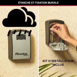 Master Lock Caja de llaves segura XL para pared, combinación 4 dígitos, resistente intemperie, para Airbnb, Negro/Gris Master Lock Caja de llaves segura XL para pared, combinación 4 dígitos, resistente intemperie, para Airbnb, Negro/Gris