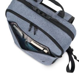 Dicota Mochila para Portátil Slim Eco MOTION PET Reciclado 13-15.6" Azul Denim, Protección HDF, Resistente al Agua