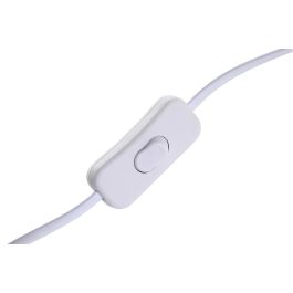 DKD Home Decor Lámpara de Sobremesa Urban de Bambú Marrón Claro y Blanco, Hecha a Mano, Desmontable, E27 50W, 36x48x36 cm