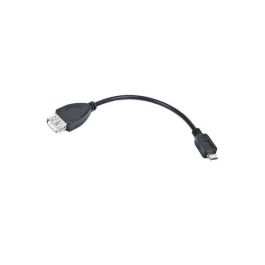 Lanberg OEM-0006 Cable USB A a Micro-USB B Macho, USB 2.0, 480 Mbit/s, 0.15 m, Negro