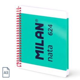 Milan Cuaderno Espiral A5 80H 95 gr 5x5 mm Tapa Dura Colección Nata® 624 Since 1918 Verde Precio: 2.8900003. SKU: B1KJGJL8ET