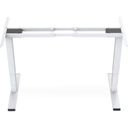 DIGITUS Bastidor de Mesa Eléctrico Altura Regulable, Dual-Motor, 3 Etapas, Blanco, 100 kg, 2 Patas