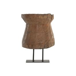 DKD Home Decor Indonesia 1c24 Figura Balines Natural Negro Teca Hierro 33 x 17 x 42 cm