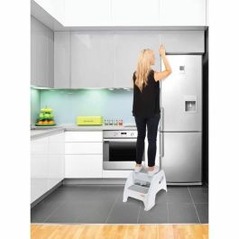 Dreambaby AAAAN49516 Taburete con Escalera Toddler & Me 2 Up Antideslizante, Texturizado, hasta 145kg, Niños y Adultos, Gris