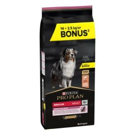 Purina Pro Plan Salmón Adulto Medium para Piel Sensible, 14+2.5 kg Precio: 90.9499998. SKU: B1A92L9BF2