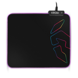Alfombrilla Gaming con Iluminación LED Krom NXKROMKNTRGB