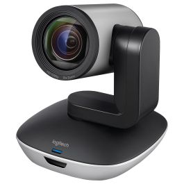 Logitech 960-001057 Sistema de Videoconferencia en Grupo Full HD, Zoom Digital 10x, Color Negro y Gris