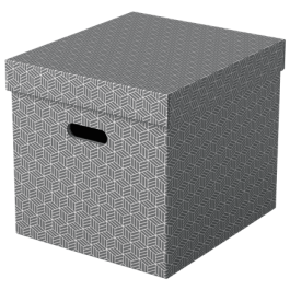 Esselte Caja de almacenamiento 365x320x315 mm pack de 3 unidades carton gris Precio: 29.88999959. SKU: B165GYFY5P