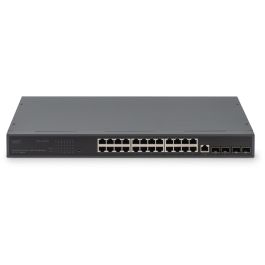 DIGITUS Switch Gestionado Gigabit L3 19" 24-Port +4x SFP+ Negro